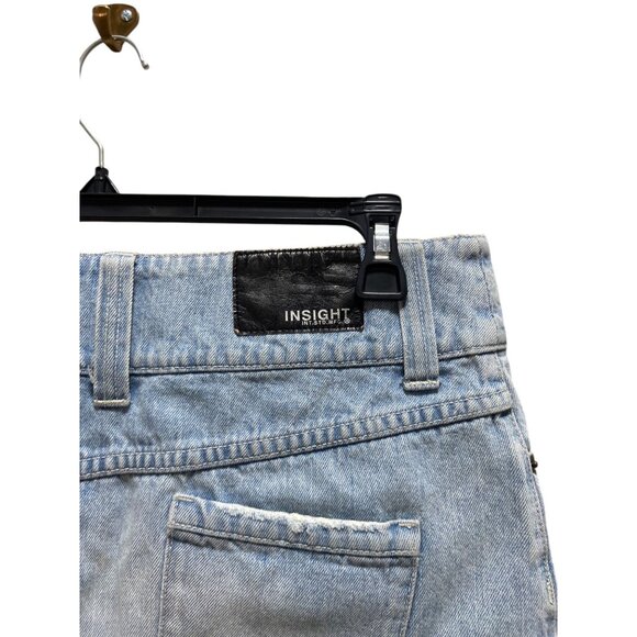 Insight 51 Micro Mini Skirt Blue Size XL Y2K - Picture 9 of 12